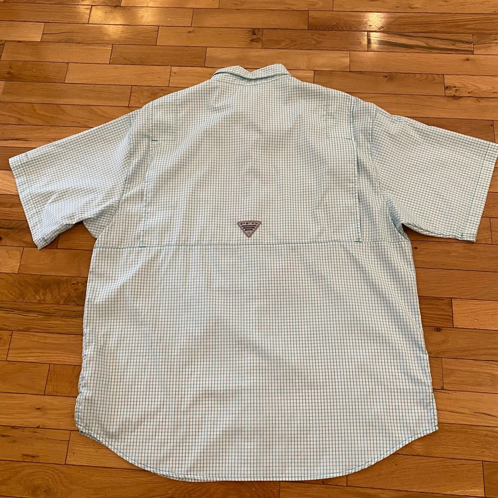 Columbia Men's Plaid Short Sleeve Button Up Fishing Shirt XL PFG - Picture 6 of 6